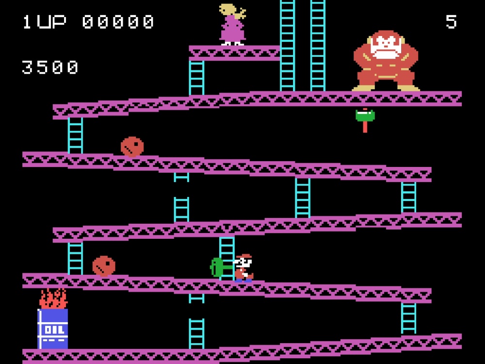 Gameplay of Donkey Kong for Colecovision